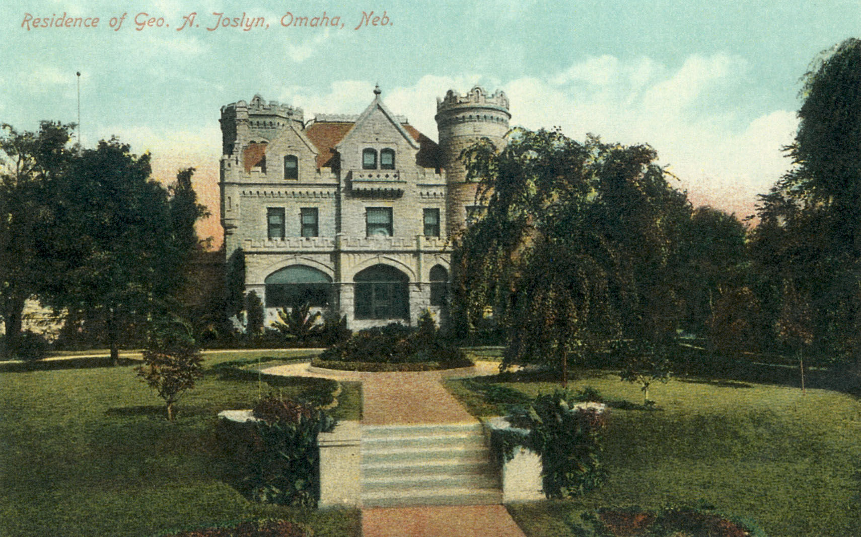 Joslyn Castle postcard